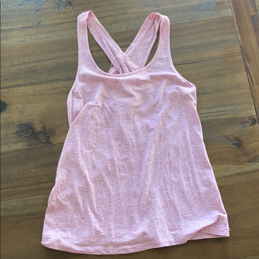 CALIA by Carrie Underwood Cross Back Tank- PINK